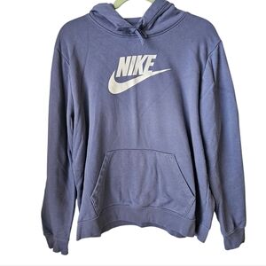 Women's Nike sportswear logo pullover hoodie blue size XL